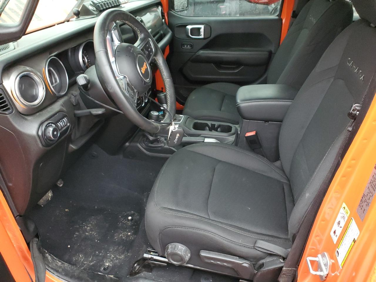 2018 Jeep Wrangler VIN 1C4HJXEN1JW264274 Copart auction photo, side / front end damage thumbnail 7