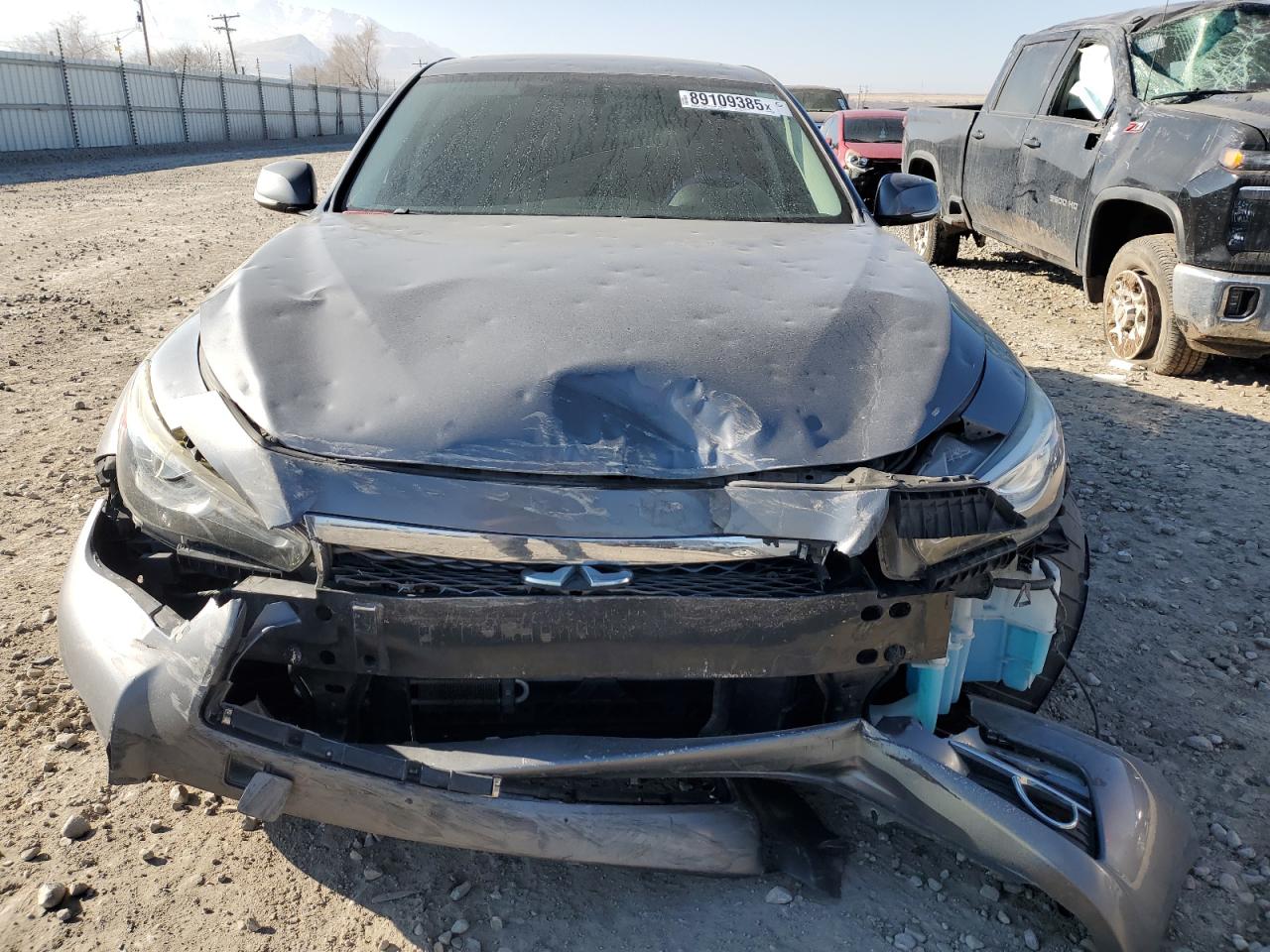 2015 Infiniti Q50 VIN JN1BV7AR8FM415751 Copart auction photo, front end damage thumbnail 5
