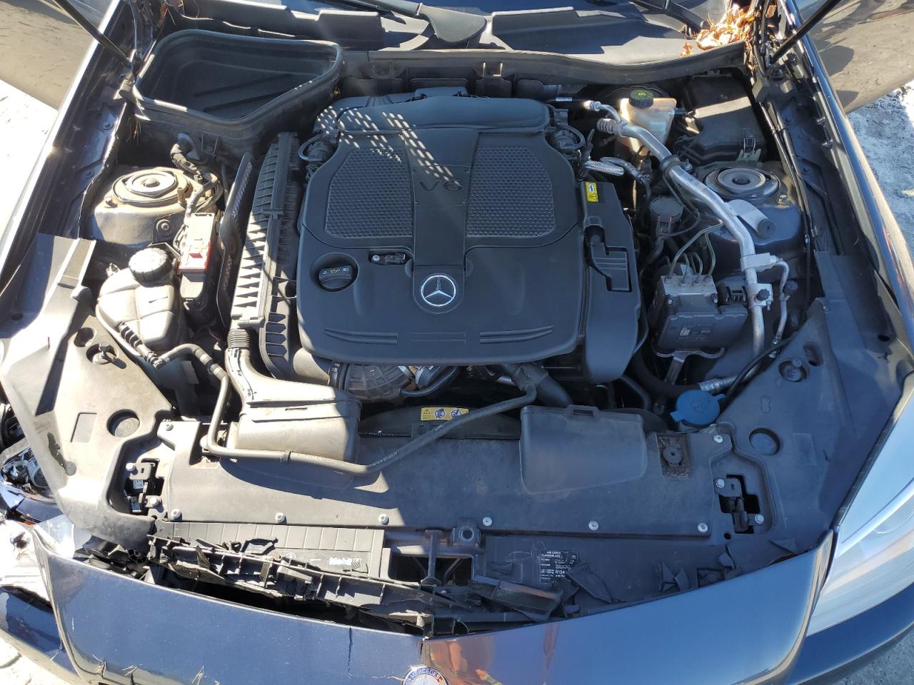 2012 Mercedes-Benz SLK-klasse VIN WDDPK5HA6CF030999 Copart auction photo, front end damage thumbnail 13