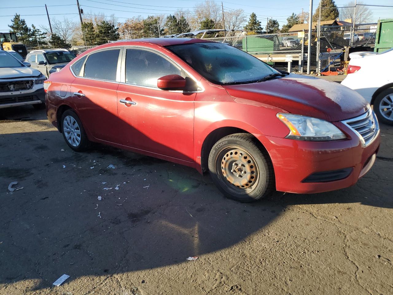 2014 Nissan Sentra VIN 3N1AB7AP7EL692970 Copart auction photo, side damage thumbnail 4