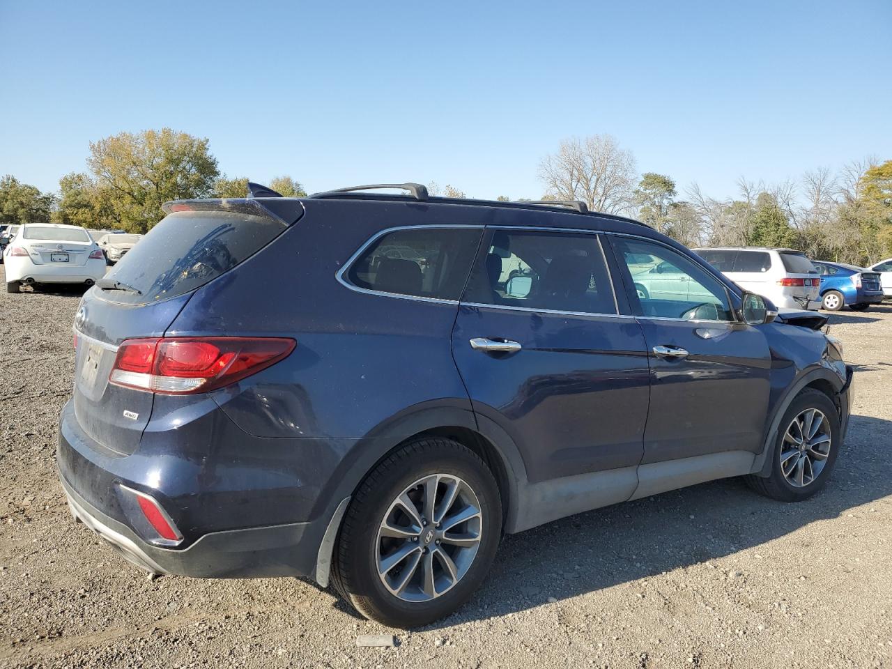 2018 Hyundai Santa Fe VIN KM8SNDHF3JU260957 Copart auction photo, front end damage thumbnail 3
