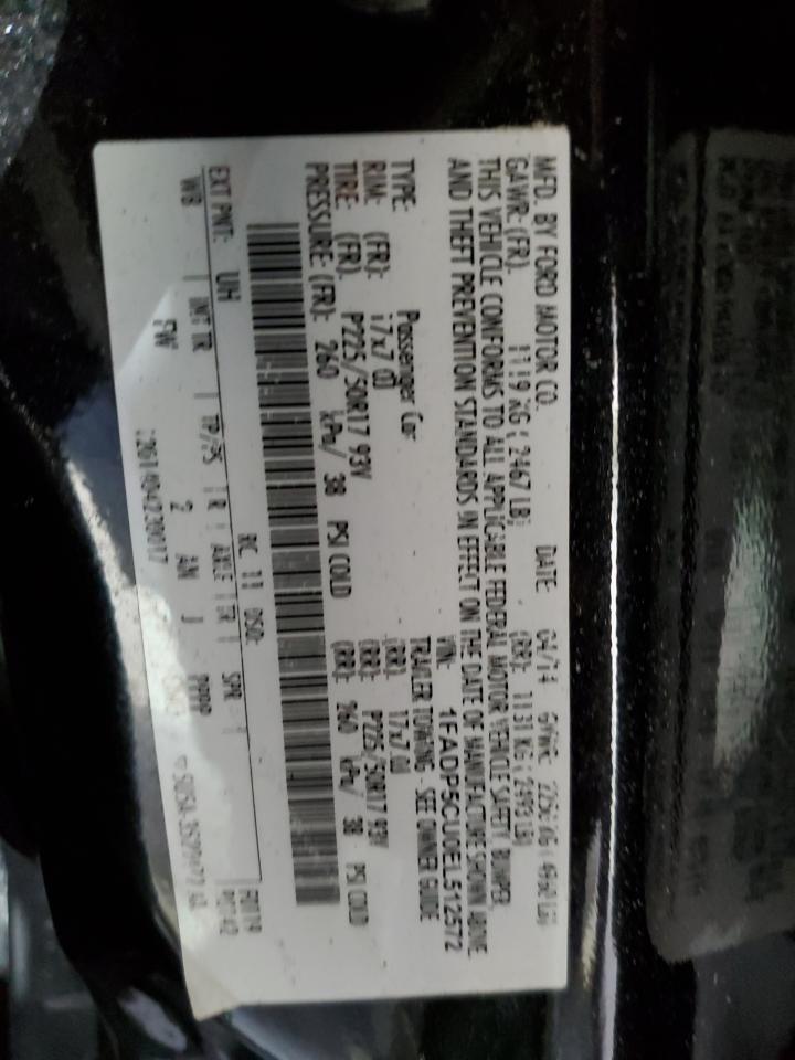 2014 Ford C-MAX VIN 1FADP5CU0EL512572 Copart auction photo, all over damage thumbnail 12