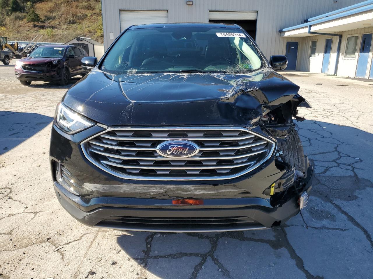 2022 Ford Edge VIN 2FMPK4J94NBA33999 Copart auction photo, front end / side damage thumbnail 5
