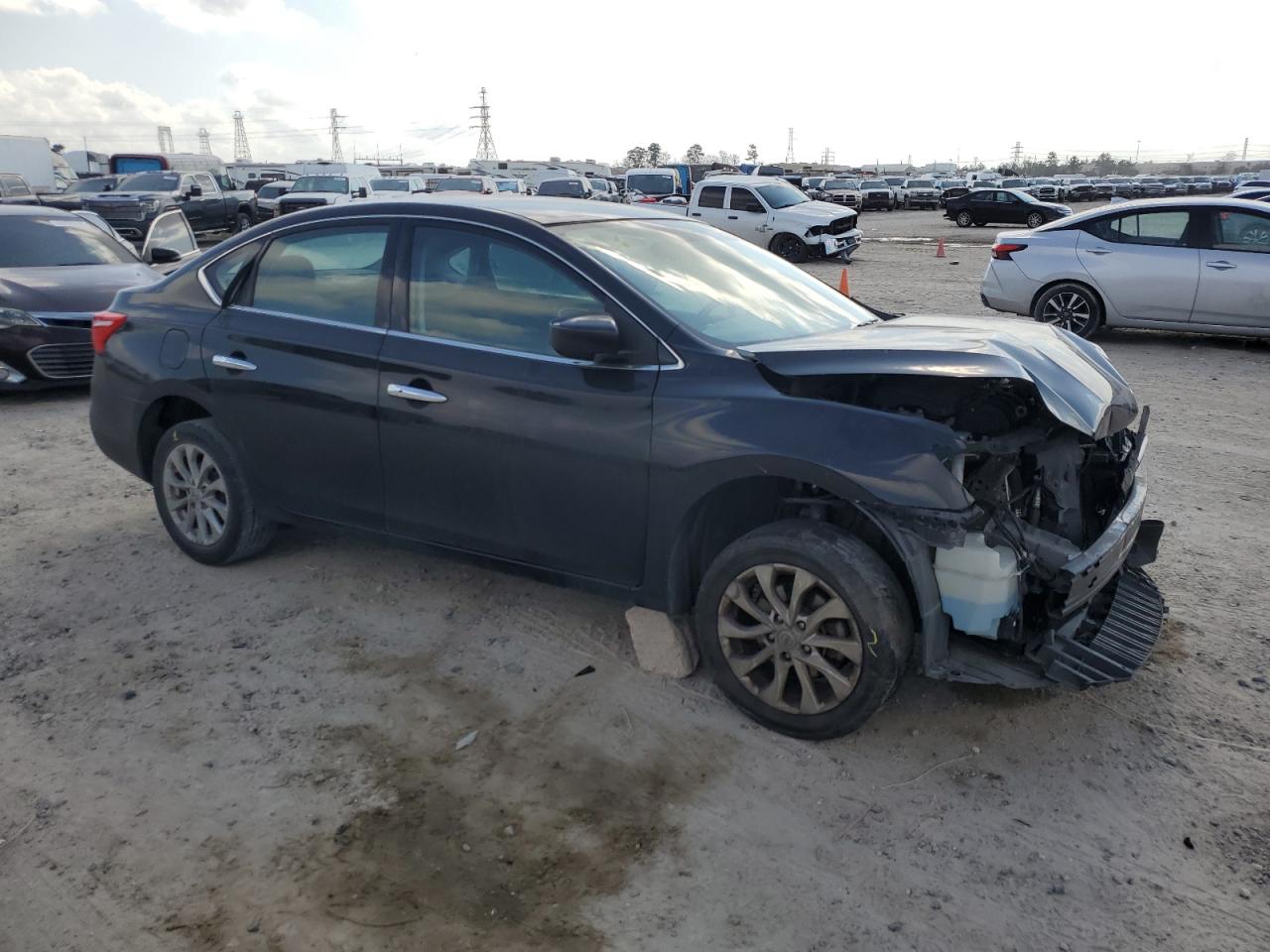 2019 Nissan Sentra VIN 3N1AB7APXKY294991 Copart auction photo, front end damage thumbnail 4