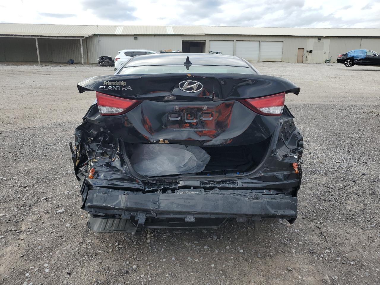 2015 Hyundai Elantra VIN KMHDH4AE8FU342272 Copart auction photo, rear end damage thumbnail 6