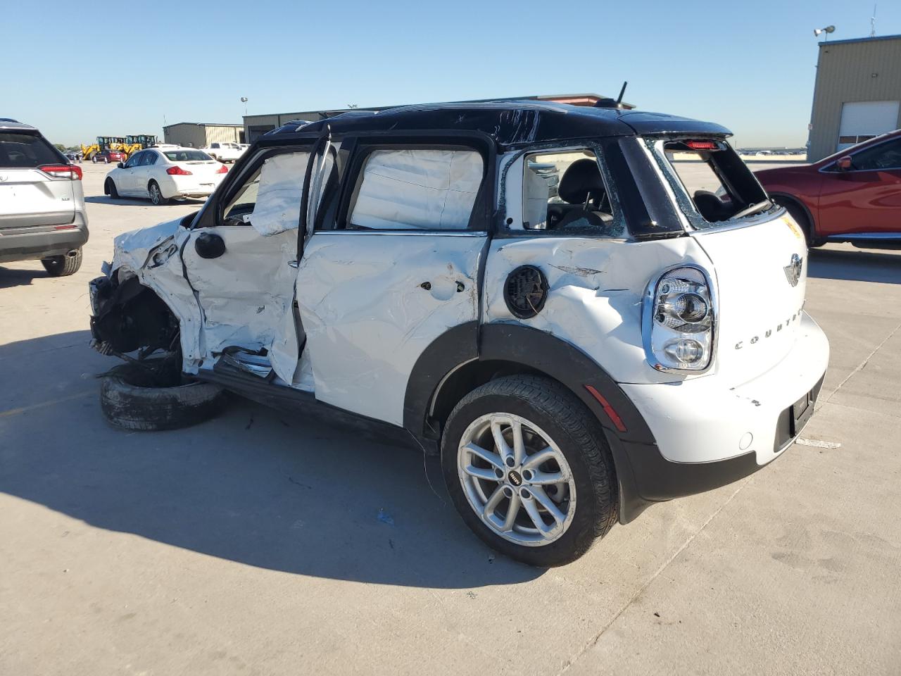 2015 MINI Cooper VIN WMWZB3C59FWR46112 Copart auction photo, all over damage thumbnail 2