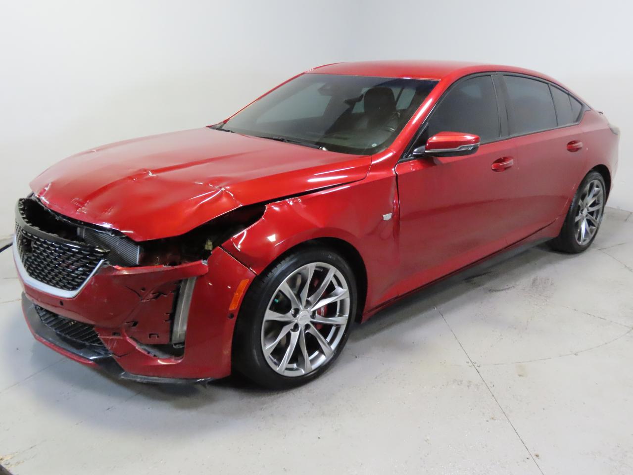 2020 Cadillac CT5 VIN 1G6DP5RK4L0129851 Copart auction photo, all over damage thumbnail 2