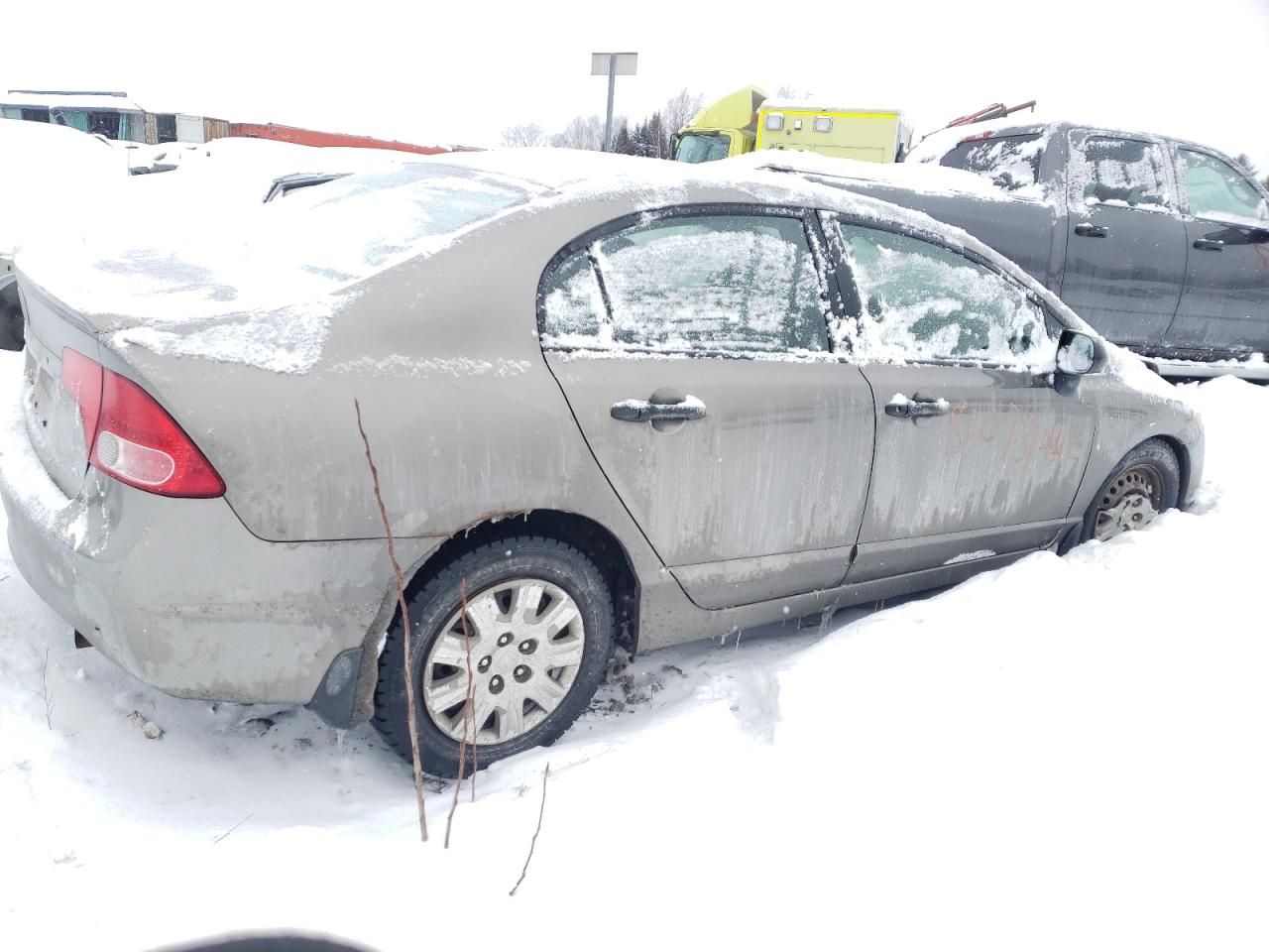 2008 Honda Civic VIN 2HGFA162X8H115266 Copart auction photo, front end damage thumbnail 3