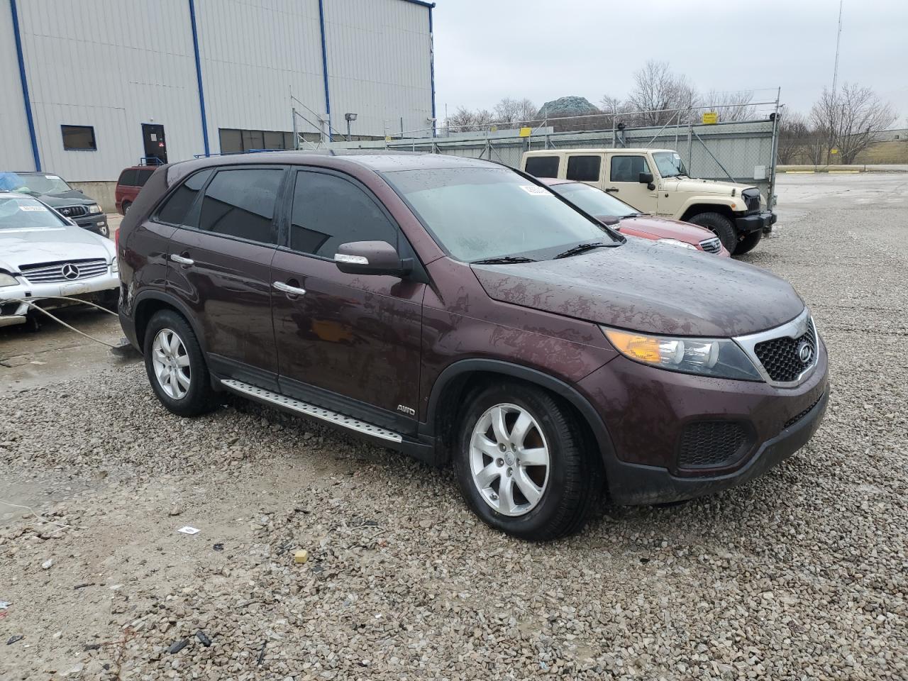 2012 KIA Sorento VIN 5XYKTDA61CG282643 Copart auction photo, undercarriage damage thumbnail 4