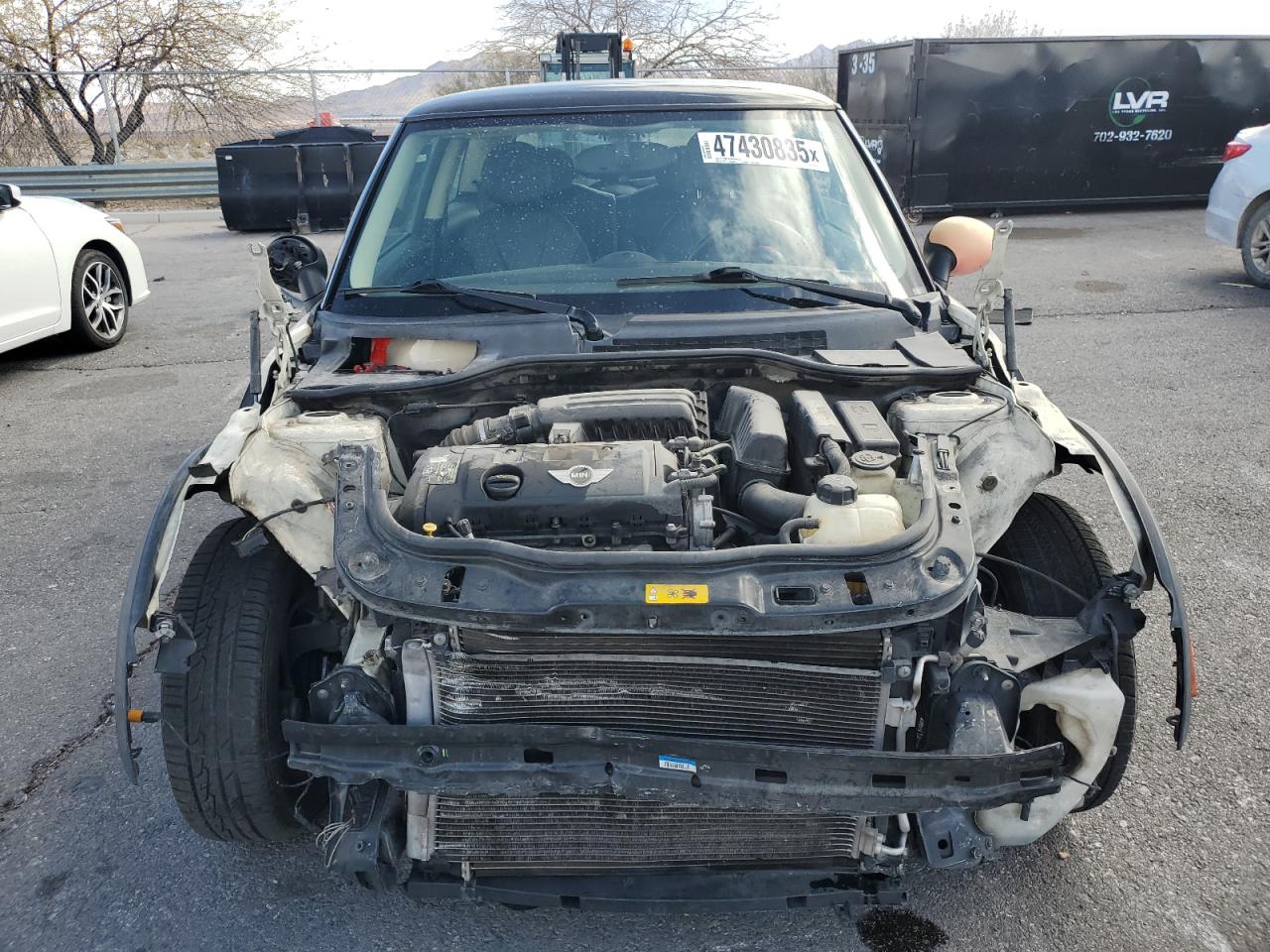2012 MINI Cooper VIN WMWSU3C5XCT262825 Copart auction photo, front end damage thumbnail 5