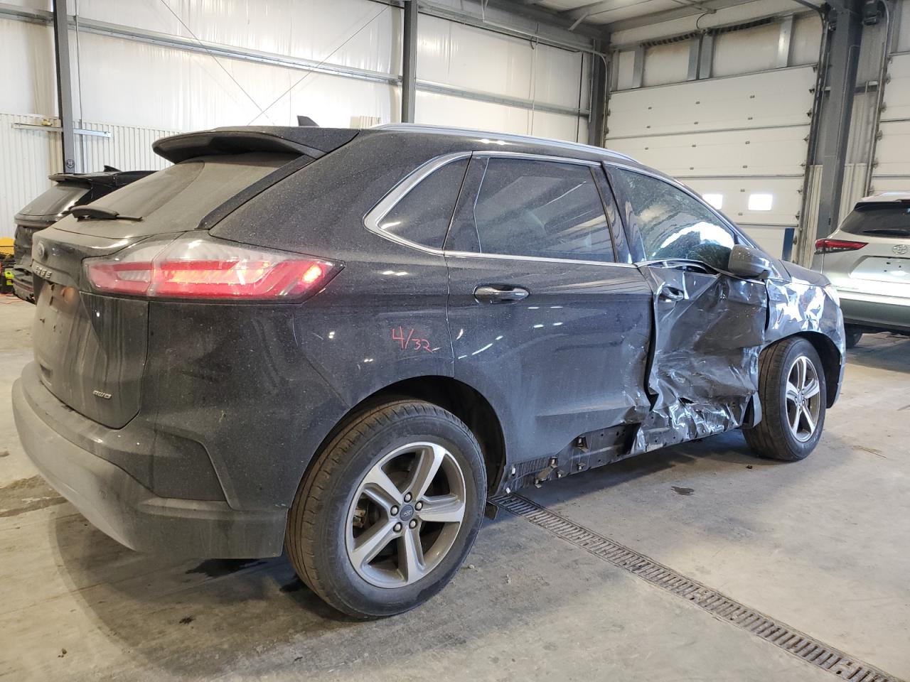 2021 Ford Edge VIN 2FMPK4J97MBA45921 Copart auction photo, side damage thumbnail 3