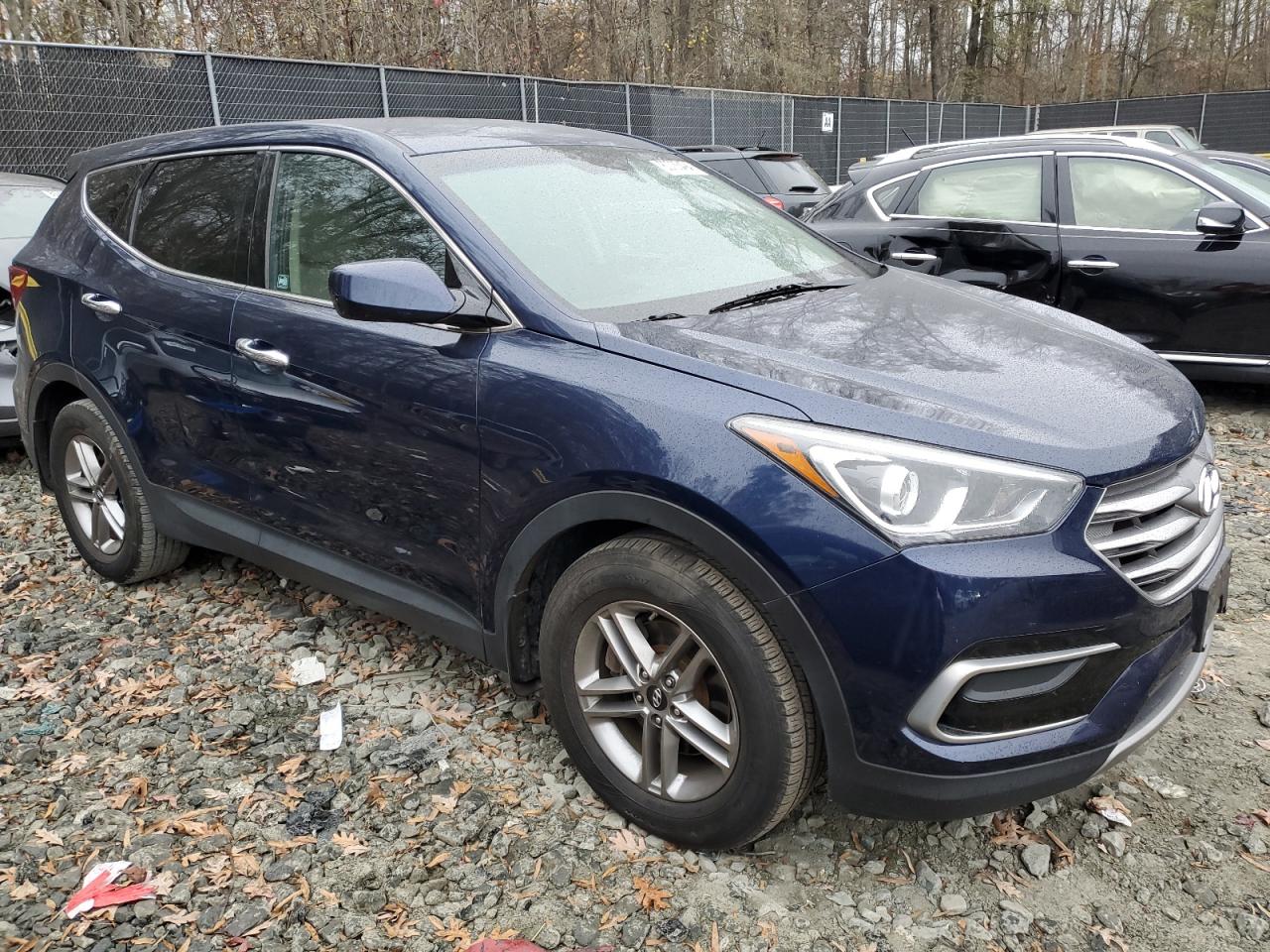 2017 Hyundai Santa Fe VIN 5XYZT3LBXHG494810 Copart auction photo, vandalism damage thumbnail 4