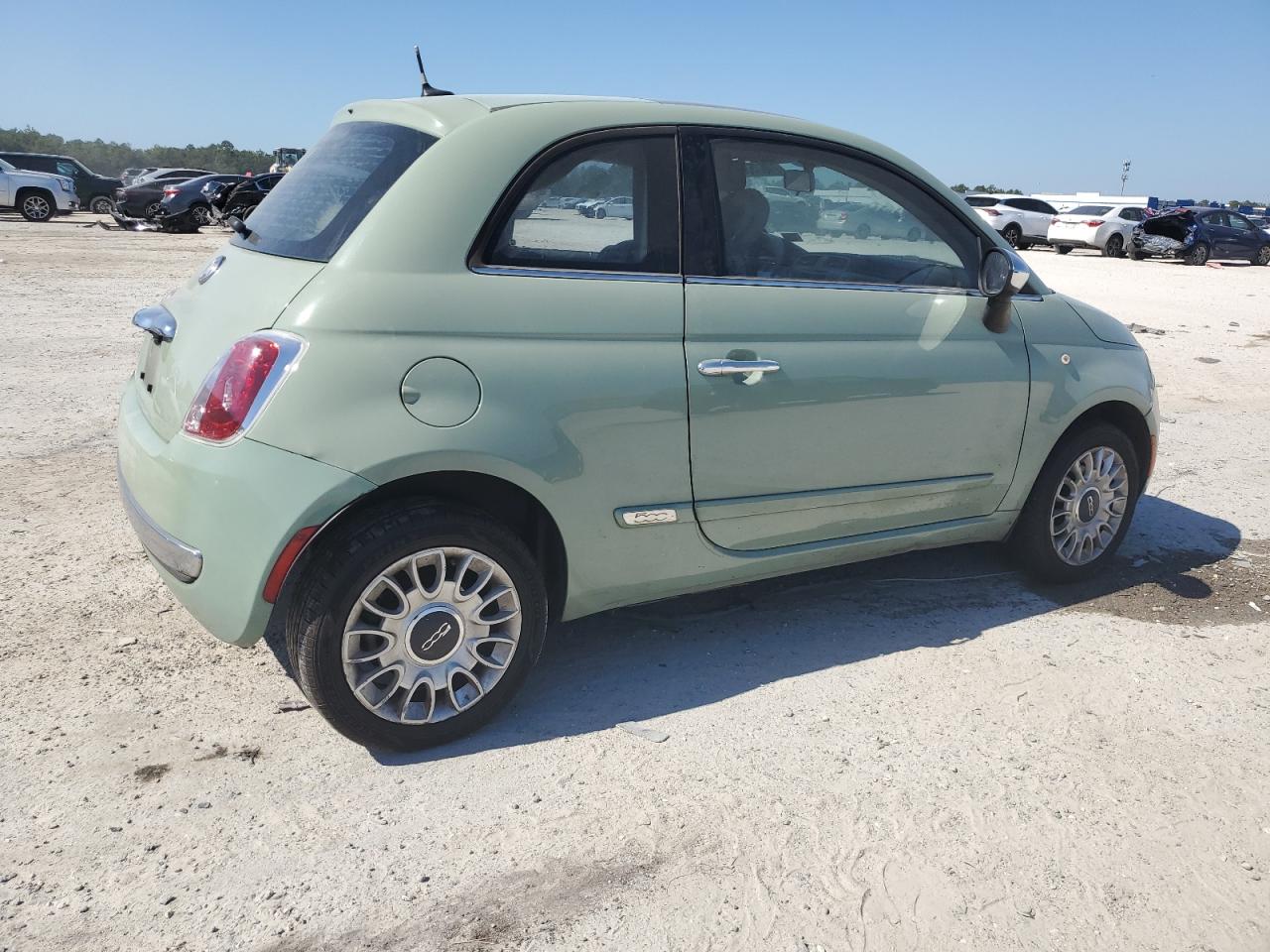 2013 Fiat 500 VIN 3C3CFFCR2DT599750 Copart auction photo, front end / undercarriage damage thumbnail 3