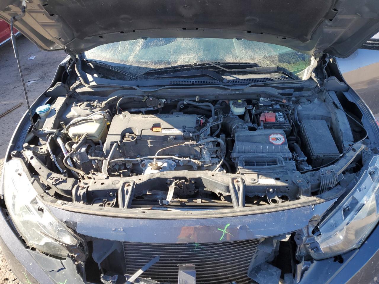 2016 Honda Civic VIN 2HGFC2F70GH566099 Copart auction photo, front end / rear end damage thumbnail 11