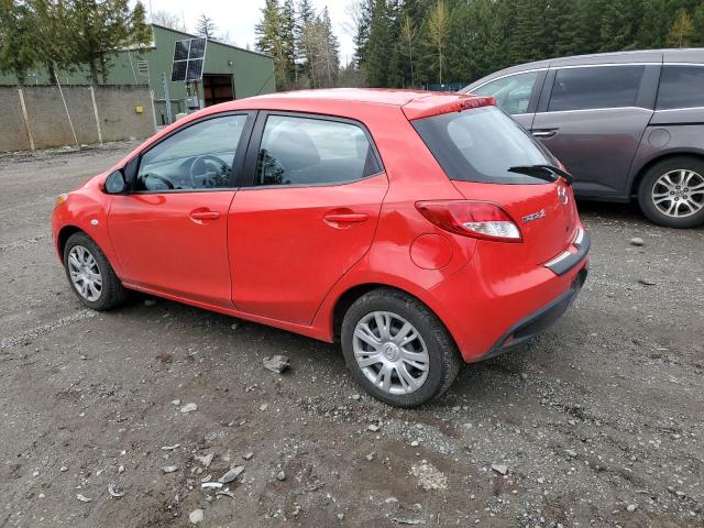 2013 Mazda 2 VIN JM1DE1KZ7D0166588 Copart auction photo, side damage thumbnail 2
