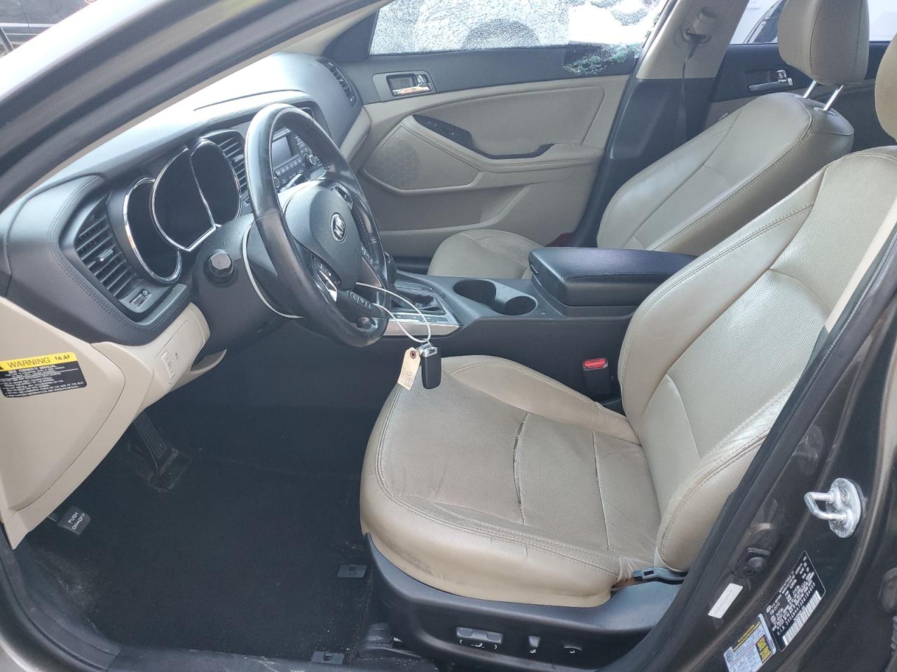2013 KIA Optima VIN 5XXGN4A73DG184809 Copart auction photo, side / front end damage thumbnail 7