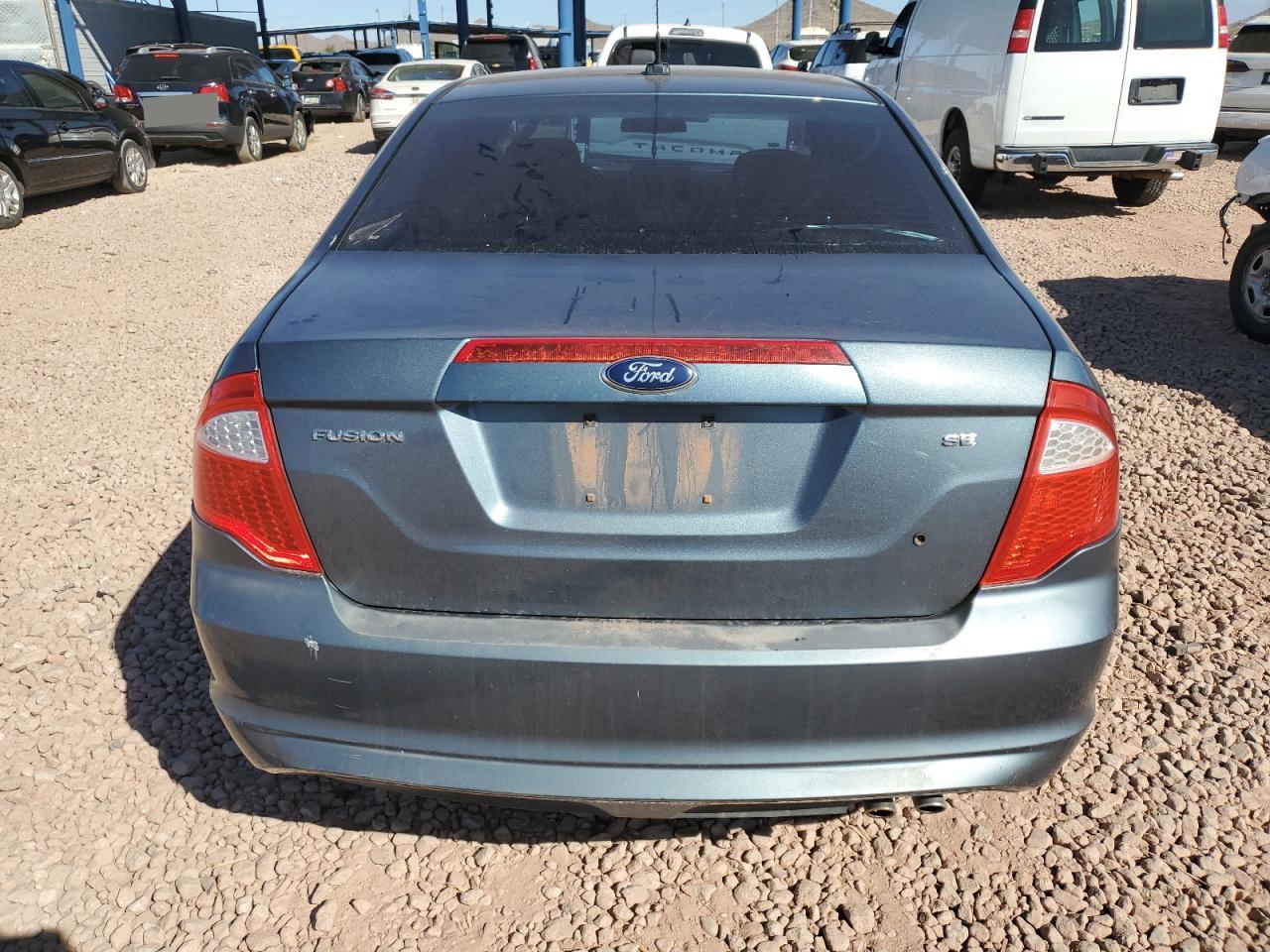 2012 Ford Fusion VIN 3FAHP0HA9CR285464 Copart auction photo, front end / side damage thumbnail 6