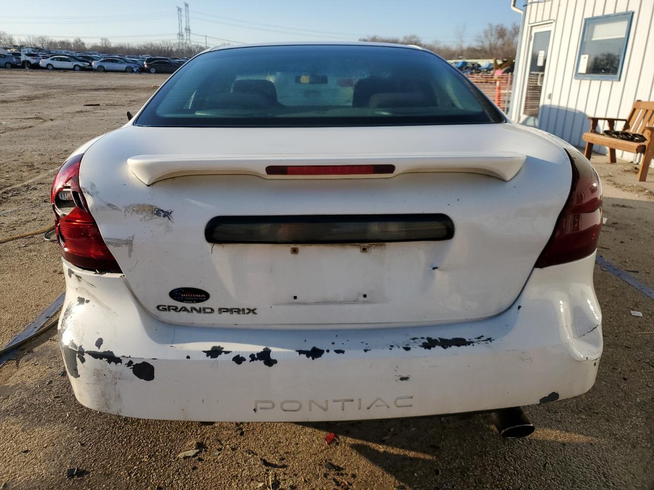 2006 Pontiac Grand Prix VIN 2G2WP552761104211 Copart auction photo, rear end / top/roof damage thumbnail 6