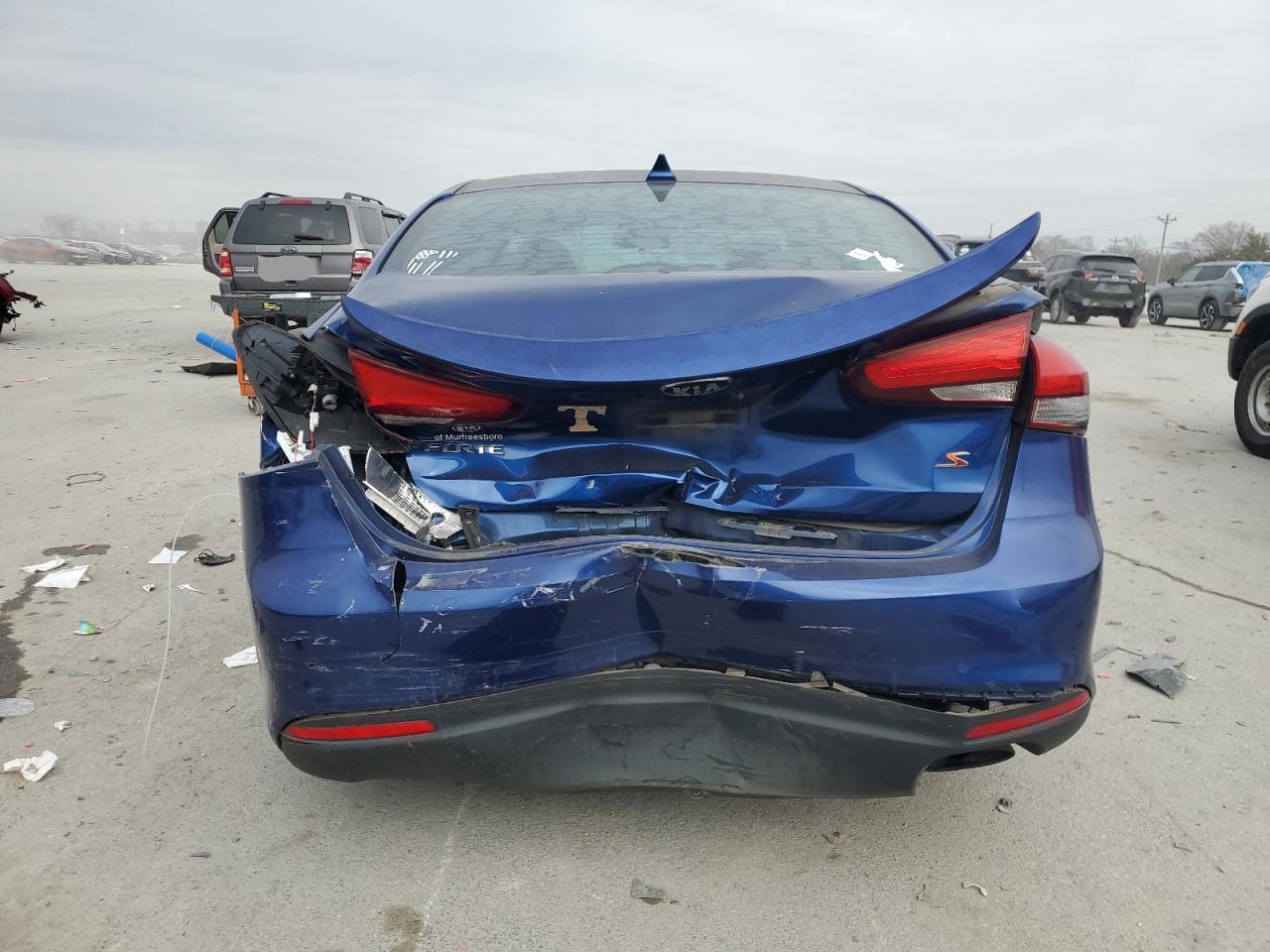2018 KIA Forte VIN 3KPFL4A71JE267628 Copart auction photo, rear end damage thumbnail 6