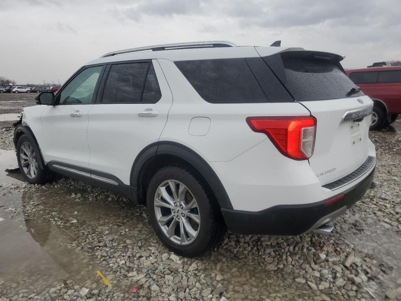 2021 Ford Explorer VIN 1FMSK8FH4MGB36591 Copart auction photo, front end / side damage thumbnail 2