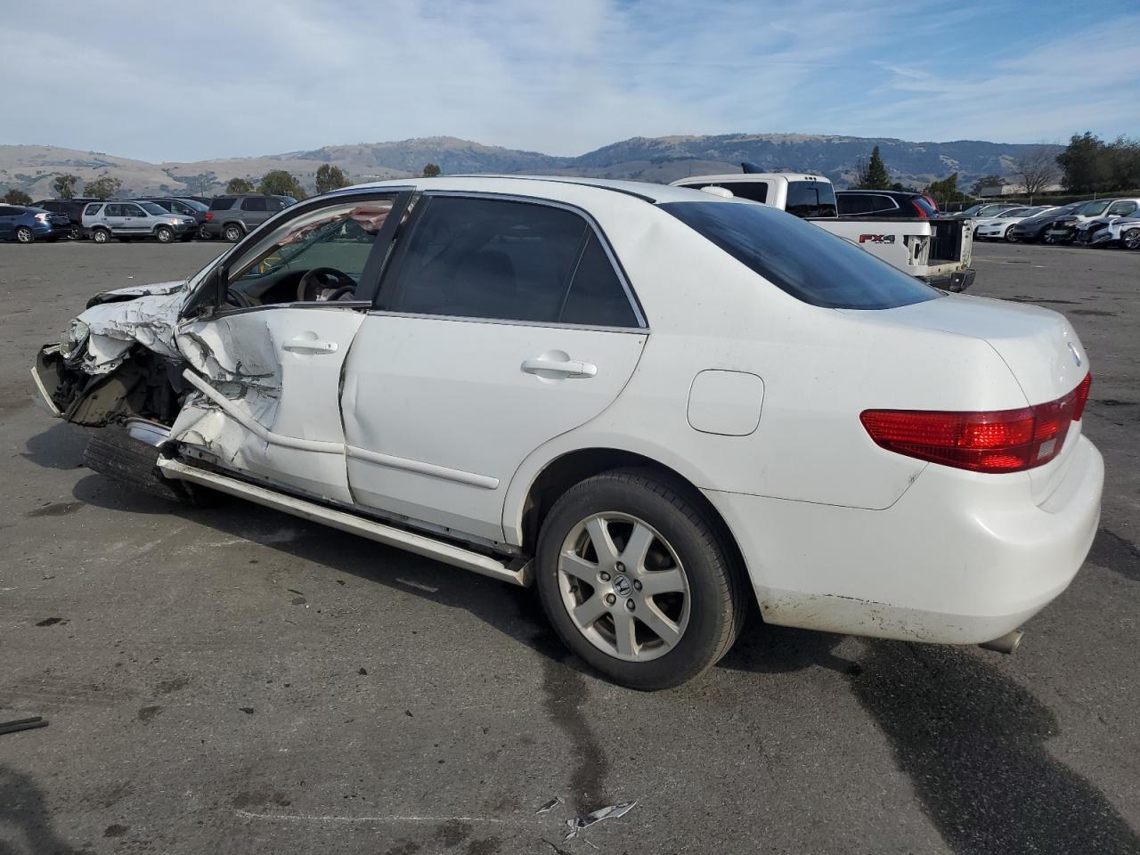 2005 Honda Accord VIN 1HGCM66535A045718 Copart auction photo, side / front end damage thumbnail 2
