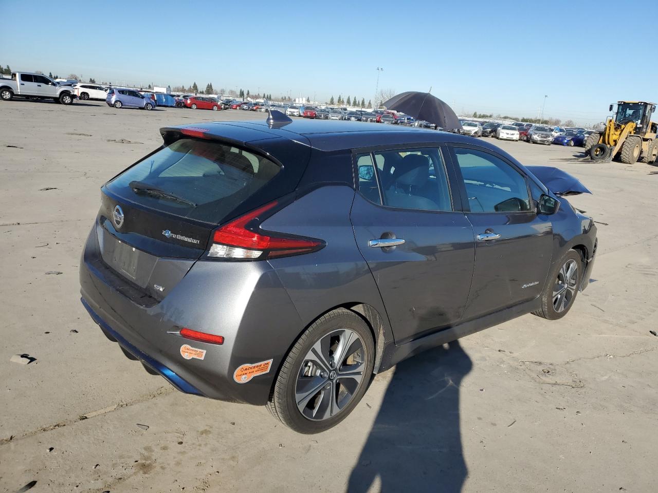 2019 Nissan Leaf VIN 1N4AZ1CP1KC300324 Copart auction photo, front end damage thumbnail 3