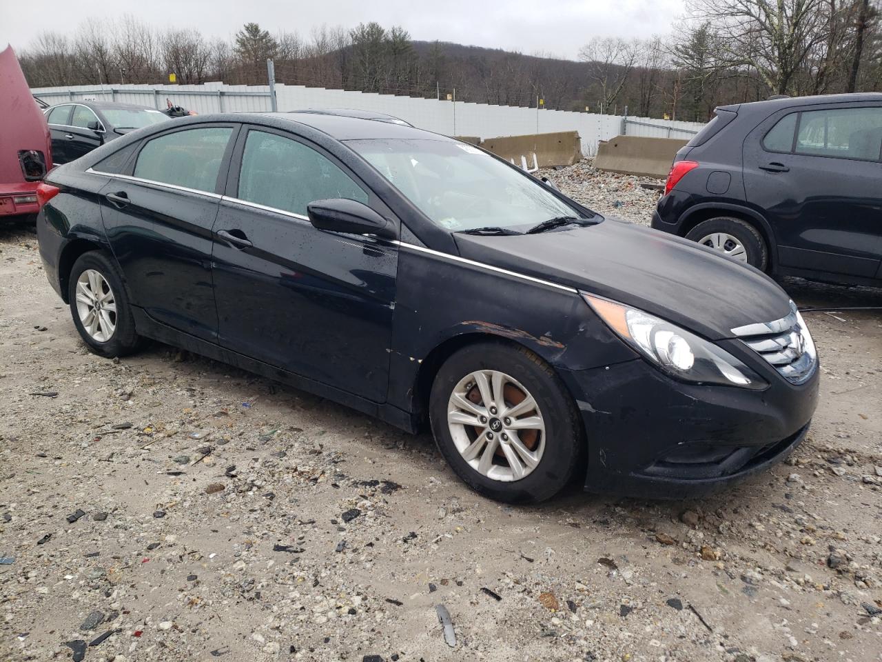 2013 Hyundai Sonata VIN 5NPEB4AC1DH785444 Copart auction photo, side / front end damage thumbnail 4