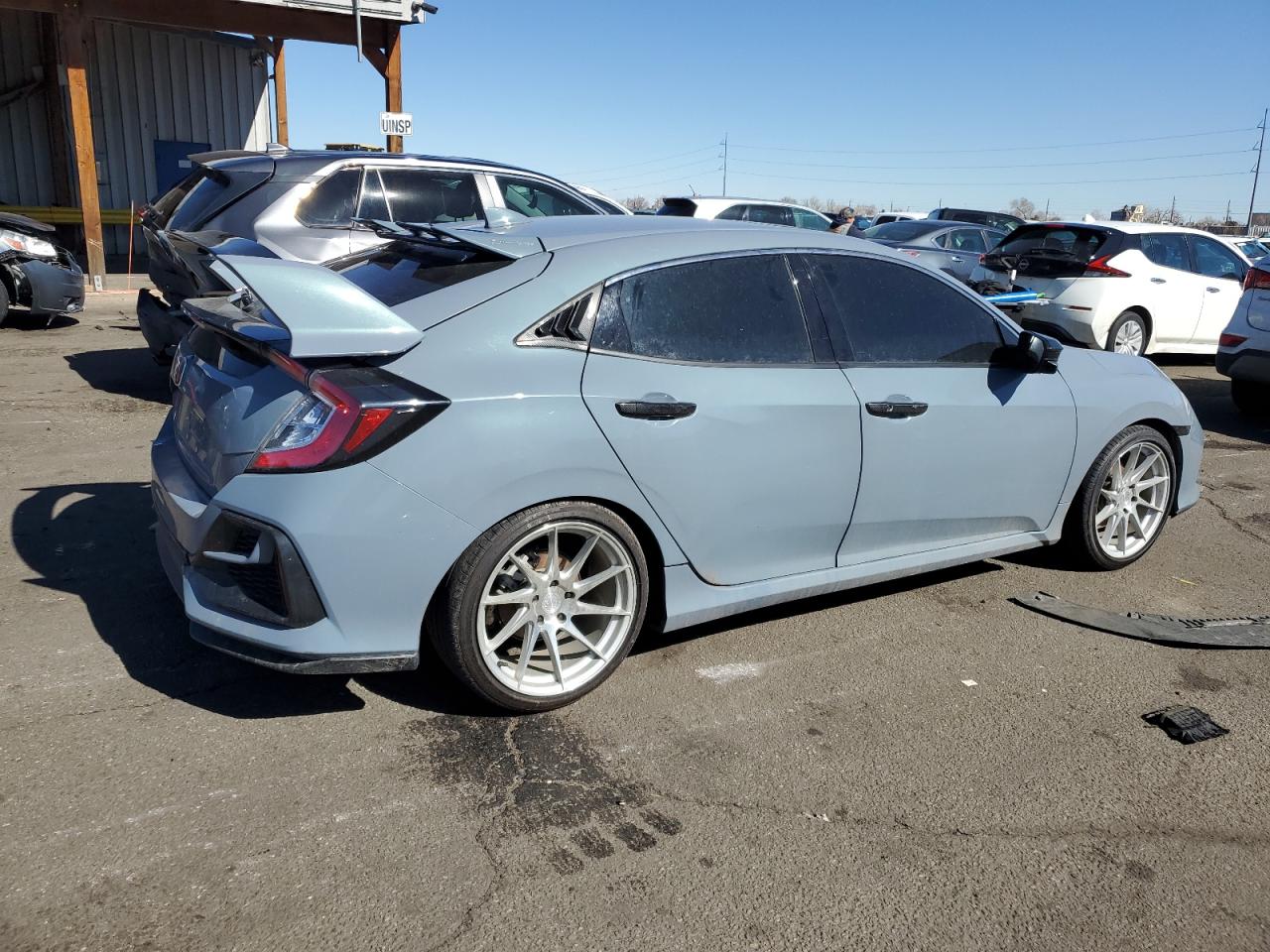 2020 Honda Civic VIN SHHFK7H80LU408526 Copart auction photo, undercarriage / rear end damage thumbnail 3
