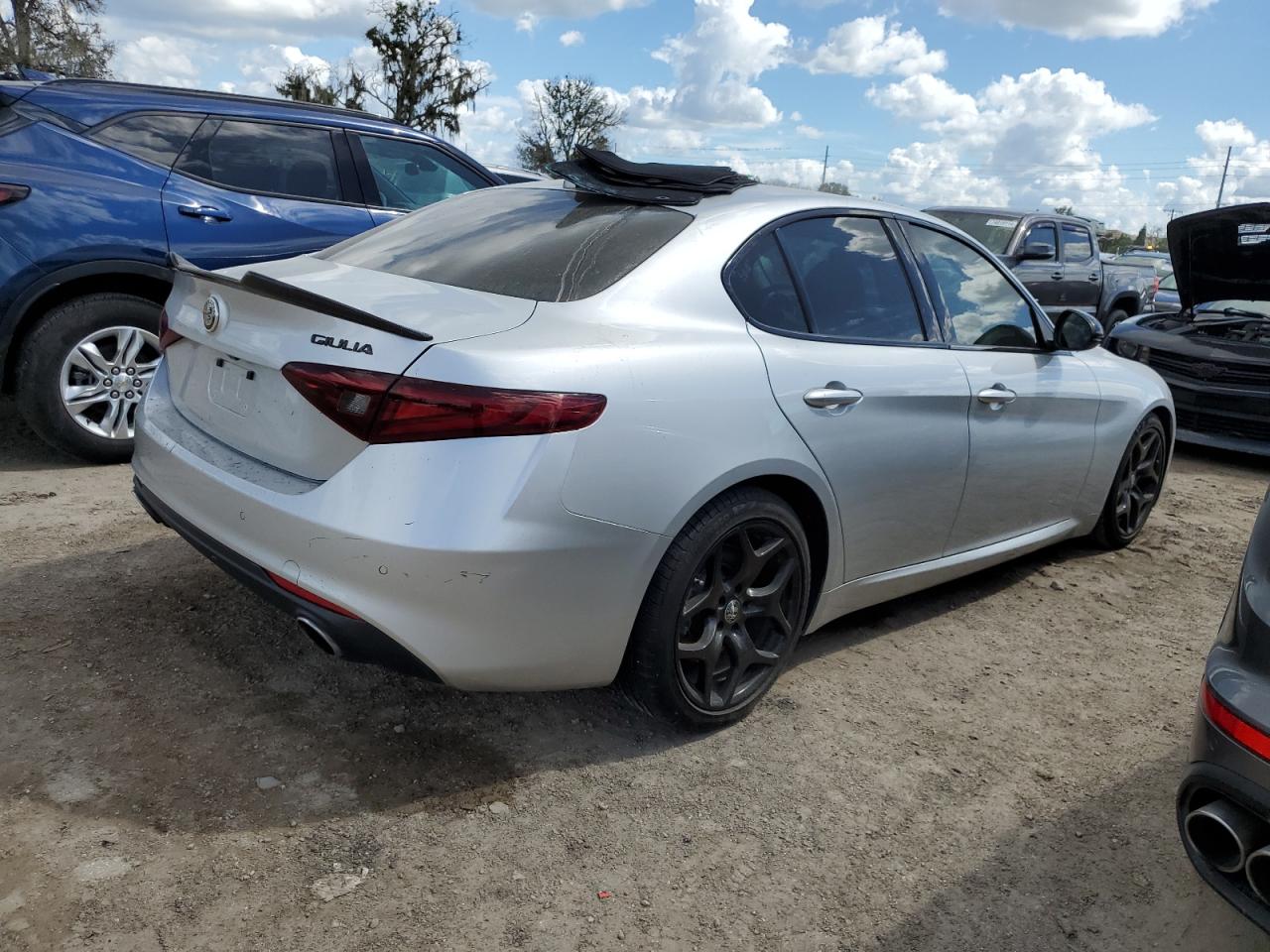 2021 Alfa Romeo Giulia VIN ZARFAMAN9M7641658 Copart auction photo, water/flood damage thumbnail 3