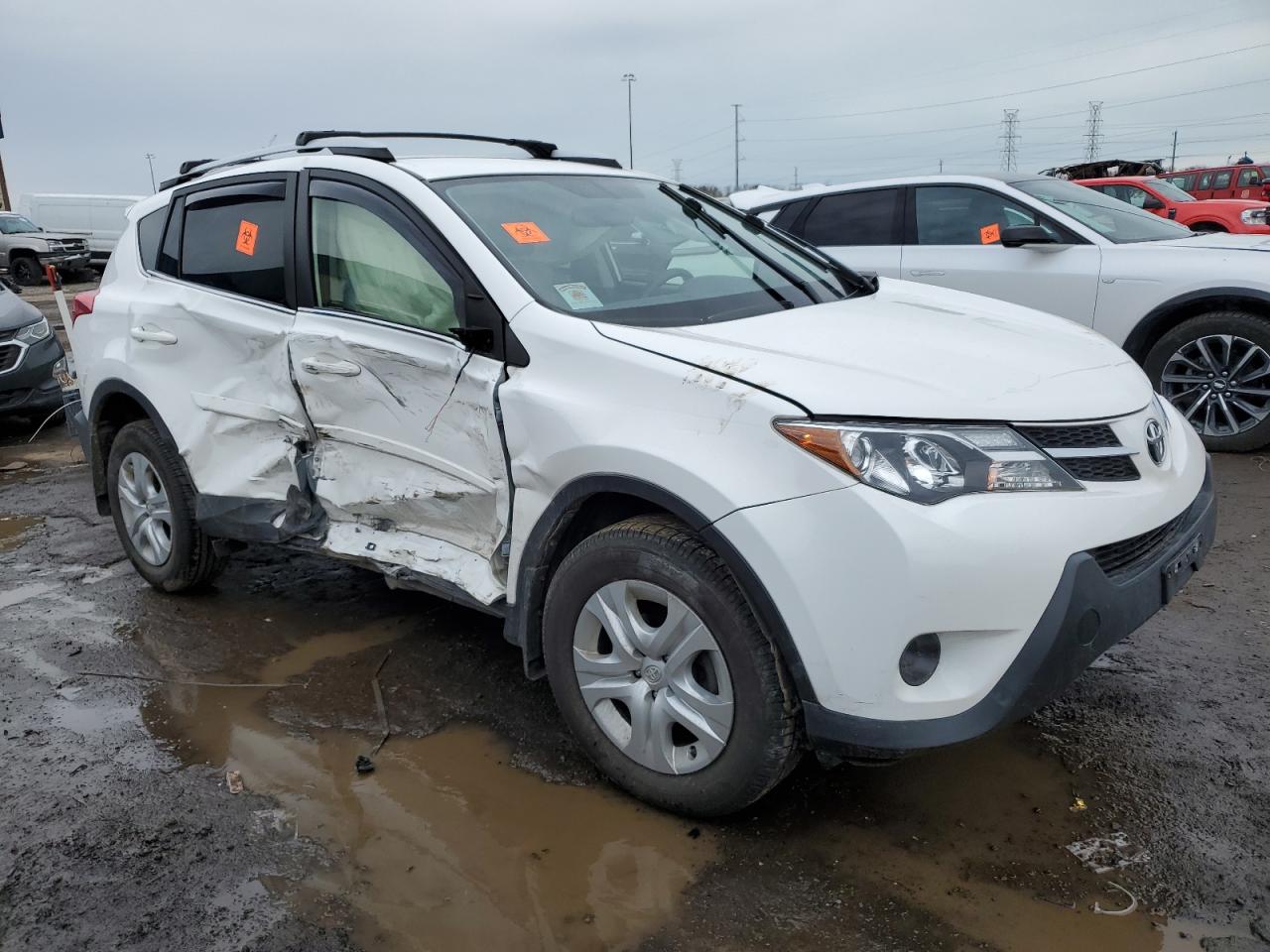 2014 Toyota RAV 4 VIN JTMBFREV7E5029487 Copart auction photo, side damage thumbnail 4