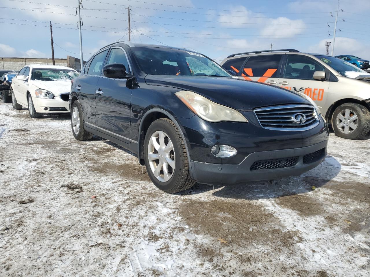 2008 Infiniti EX VIN JNKAJ09FX8M356628 Copart auction photo, side damage thumbnail 4