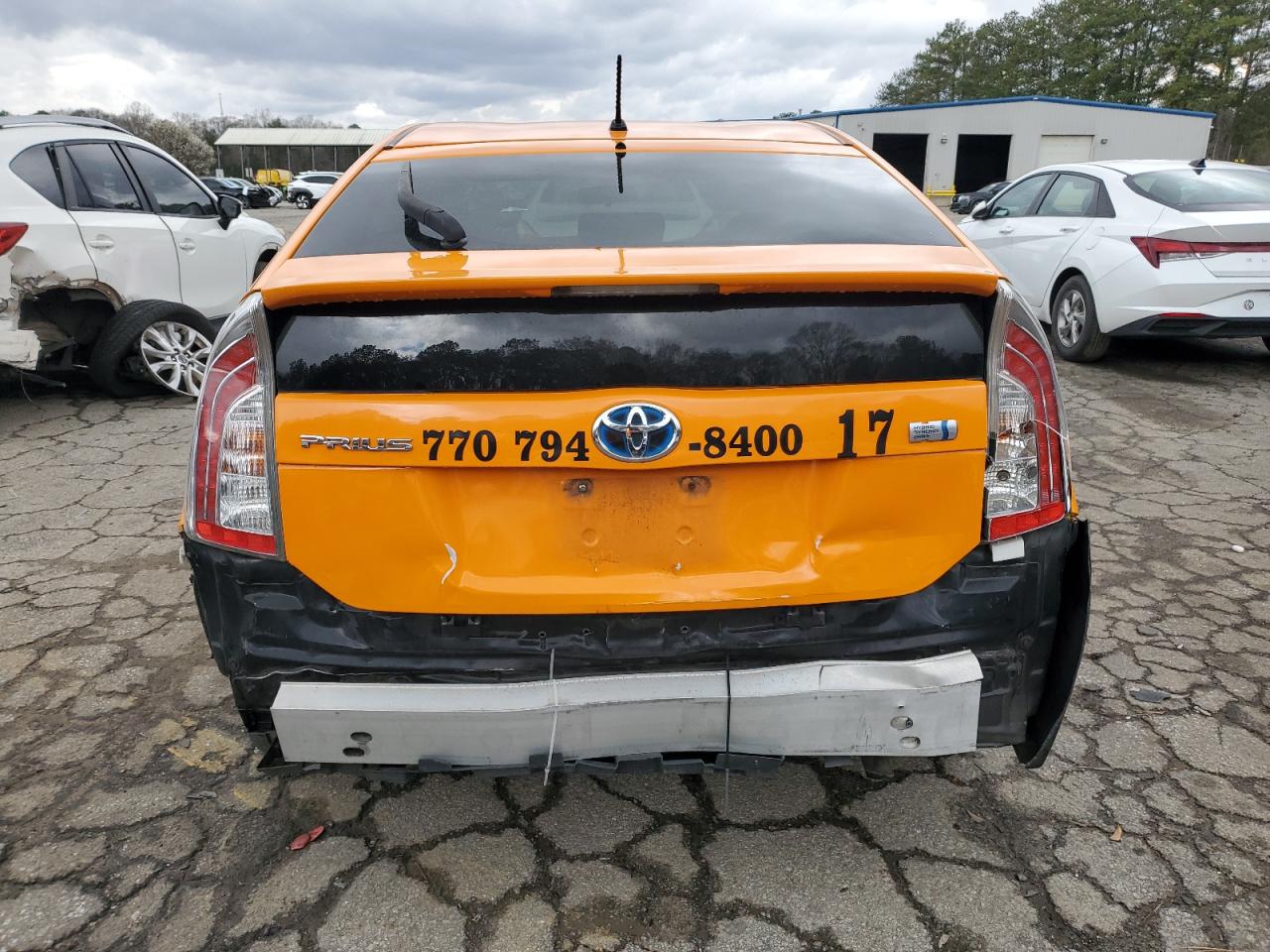 2013 Toyota Prius VIN JTDKN3DU0D5574552 Copart auction photo, rear end damage thumbnail 6