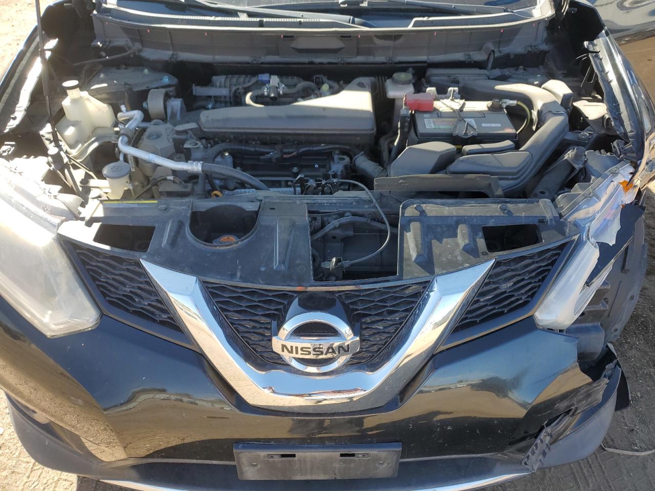 2016 Nissan Rogue VIN KNMAT2MV7GP654332 Copart auction photo, front end / side damage thumbnail 12