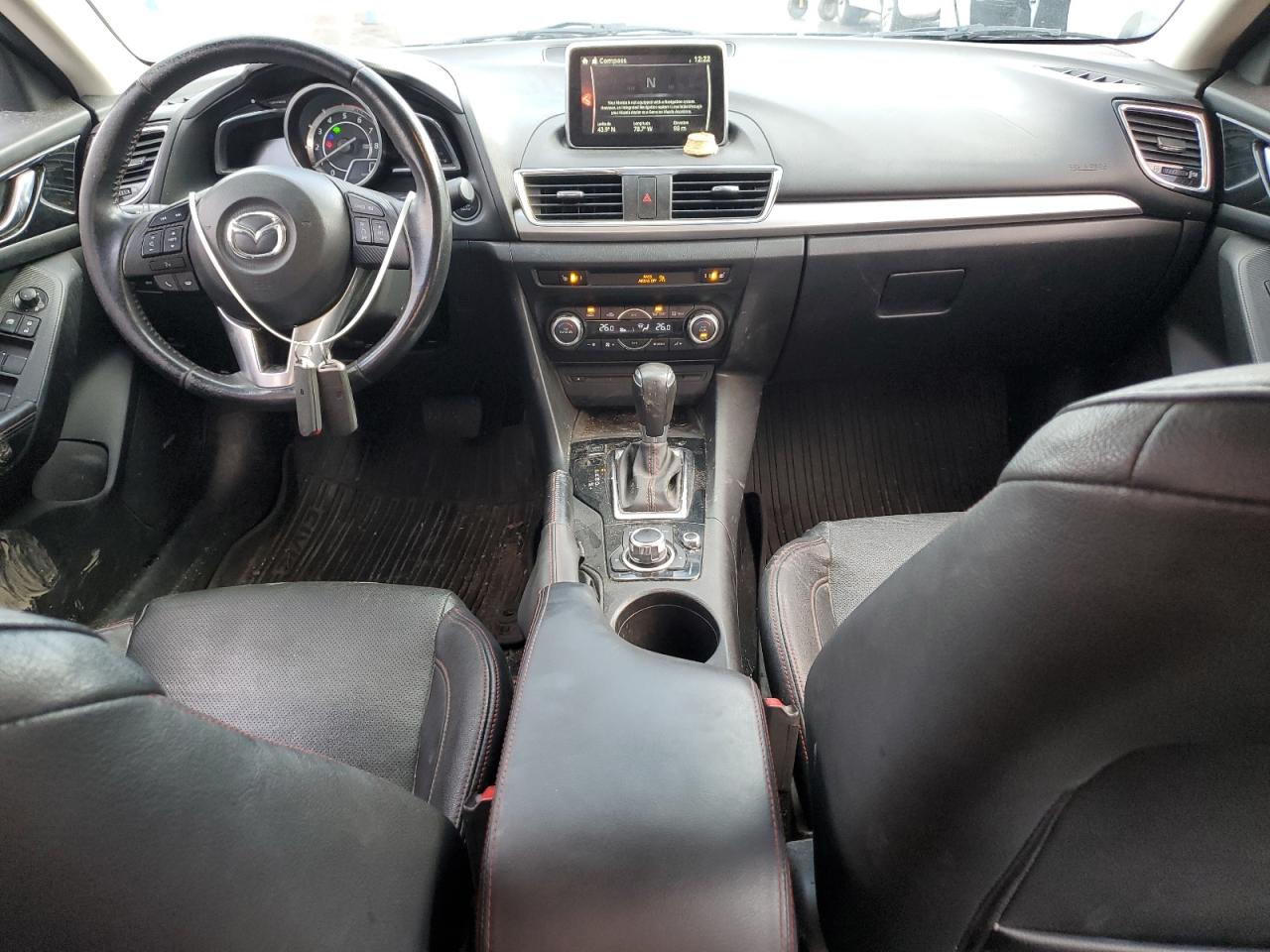 2014 Mazda 3 VIN JM1BM1W30E1196169 Copart auction photo, side / rear end damage thumbnail 8