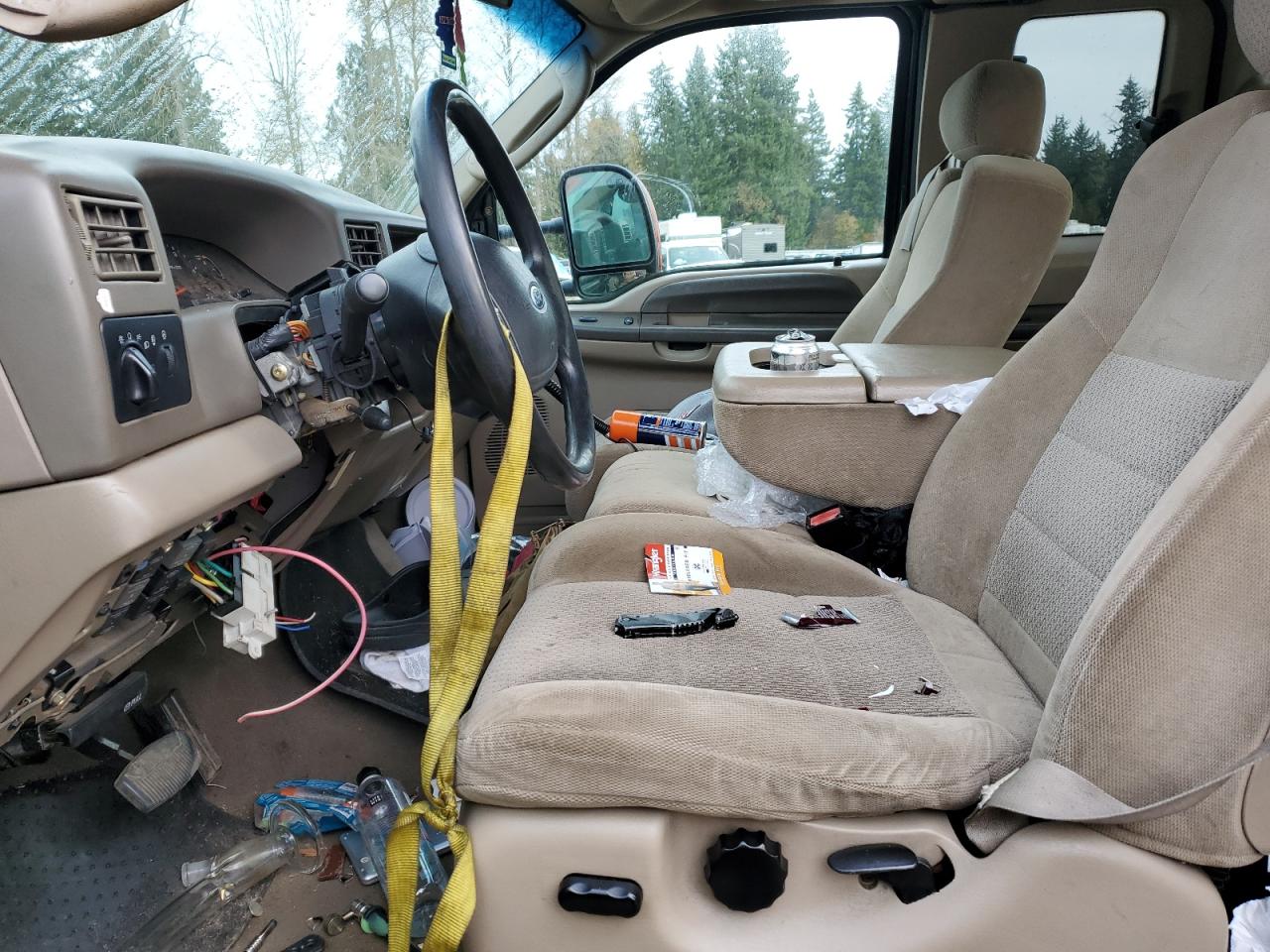 2004 Ford F250 VIN 1FTNX21P54EB21124 Copart auction photo, vandalism / rear end damage thumbnail 7