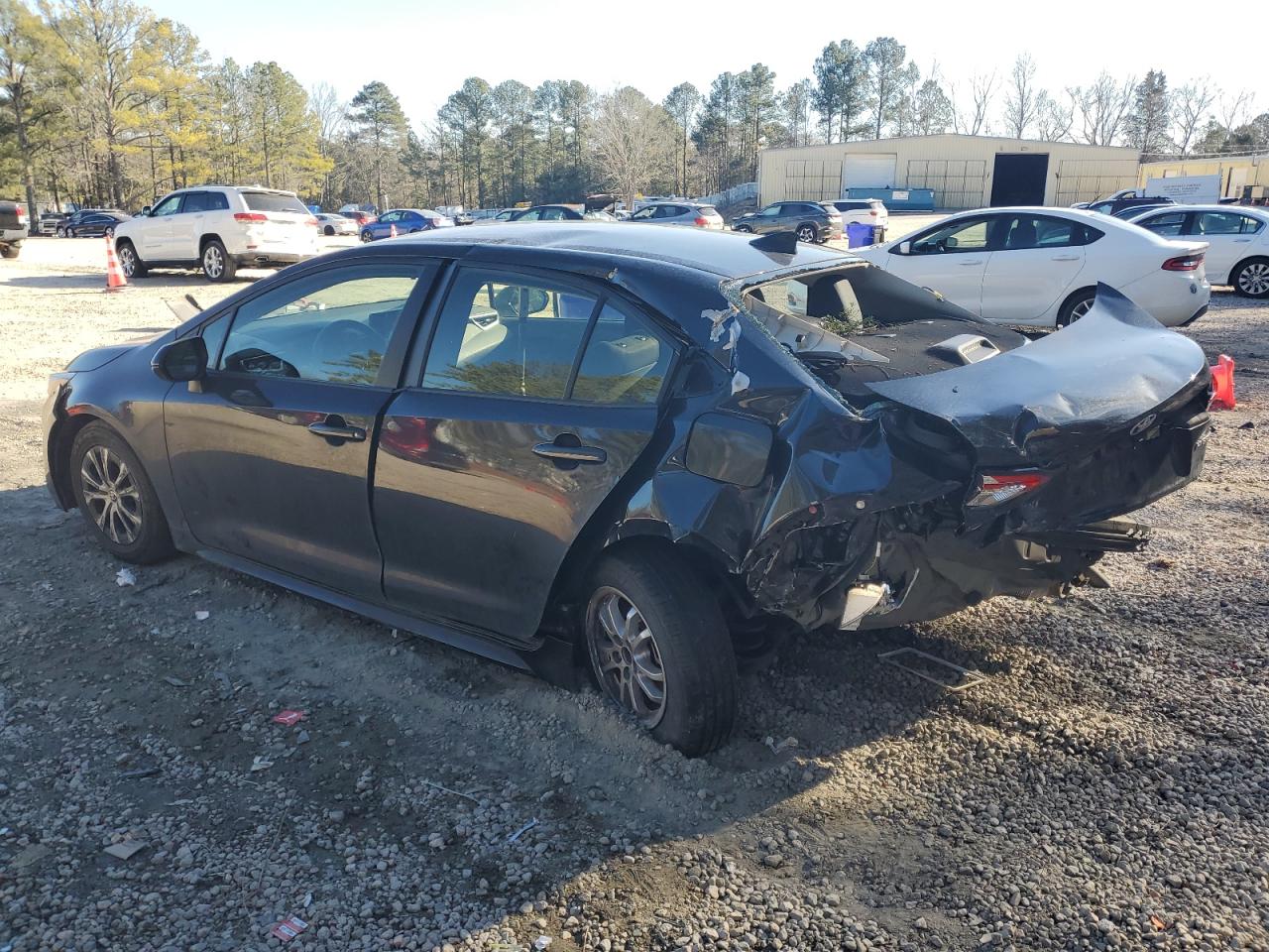 2022 Toyota Corolla VIN JTDEAMDE2NJ056717 Copart auction photo, rear end / side damage thumbnail 2