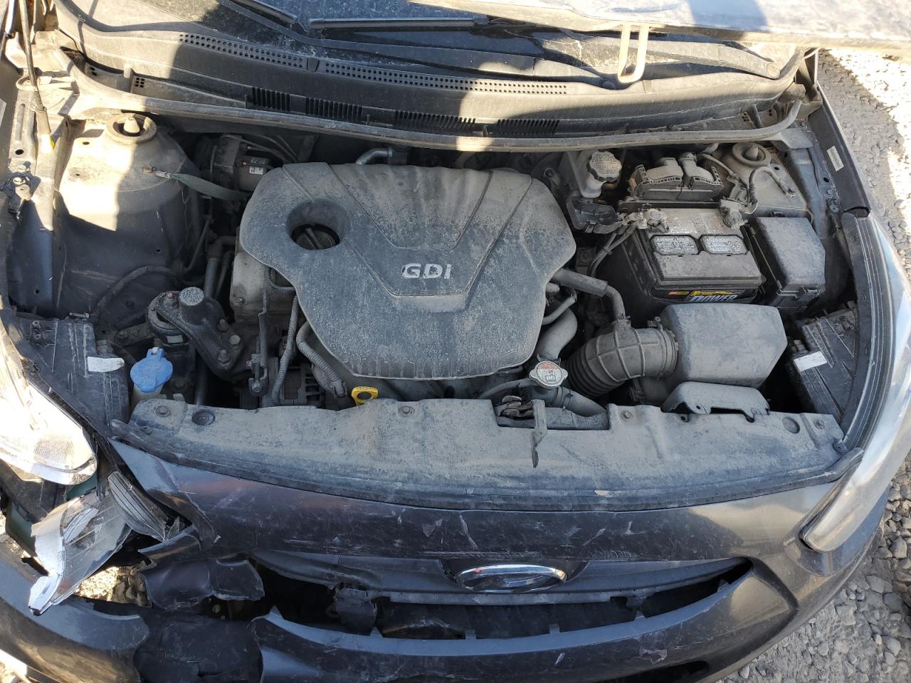 2013 Hyundai Accent VIN KMHCT5AE6DU065666 Copart auction photo, front end / rear end damage thumbnail 11