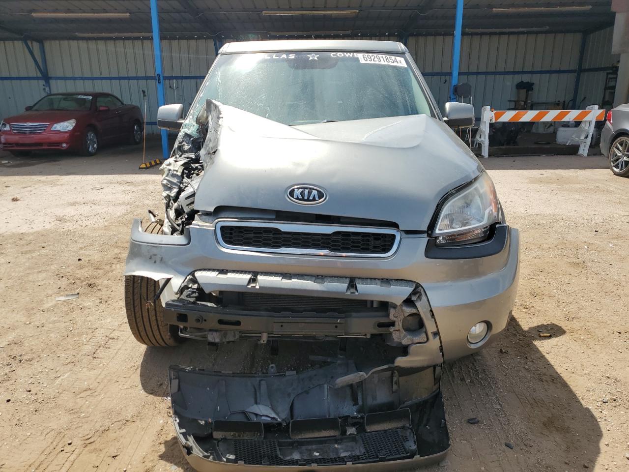2011 KIA Soul VIN KNDJT2A24B7340995 Copart auction photo, front end / side damage thumbnail 5