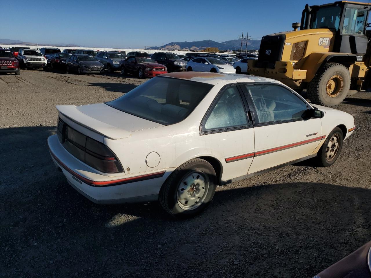 1990 Chevrolet Beretta VIN 1G1LW14T1LE136918 Copart auction photo, side damage thumbnail 3