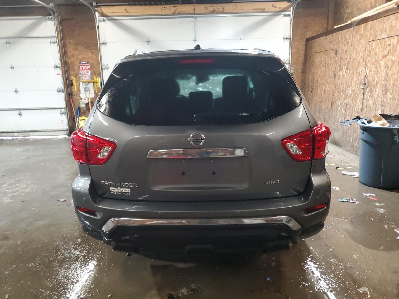 2019 Nissan Pathfinder VIN 5N1DR2MM7KC643040 Copart auction photo, rollover damage thumbnail 6