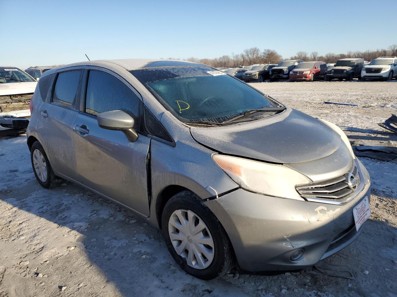 2015 Nissan Versa VIN 3N1CE2CP3FL379495 Copart auction photo, front end damage thumbnail 4