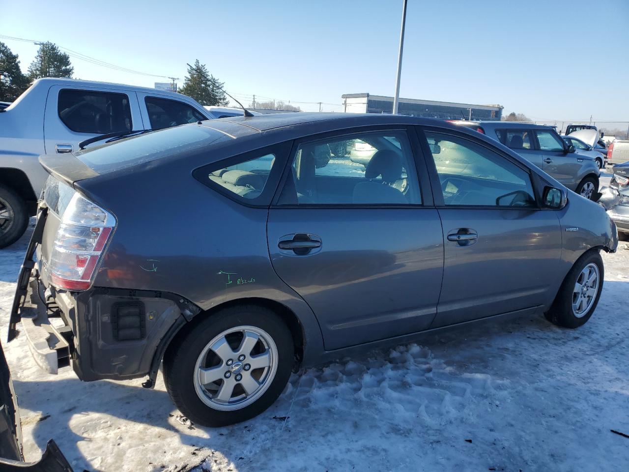 2008 Toyota Prius VIN JTDKB20U183449859 Copart auction photo, front end / rear end damage thumbnail 3