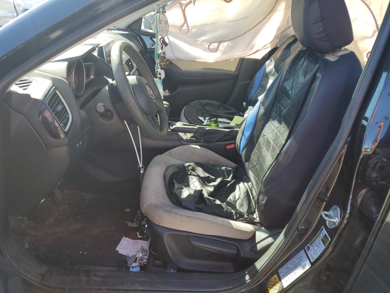 2014 Mazda 3 VIN JM1BM1U76E1134636 Copart auction photo, front end / side damage thumbnail 7