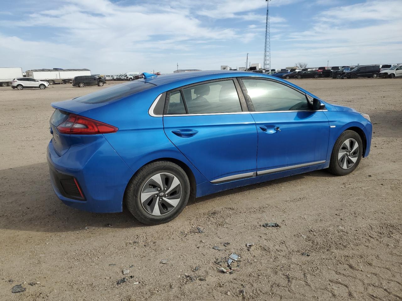 2017 Hyundai IONIQ VIN KMHC75LC4HU047852 Copart auction photo, hail damage thumbnail 3