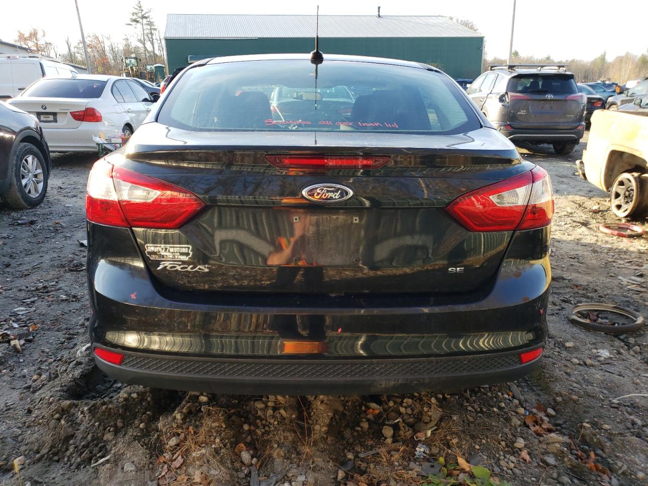 2014 Ford Focus VIN 1FADP3F27EL445712 Copart auction photo, side damage thumbnail 6