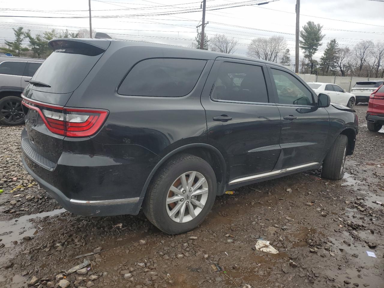 2021 Dodge Durango VIN 1C4RDHAG8MC761725 Copart auction photo, front end / side damage thumbnail 3