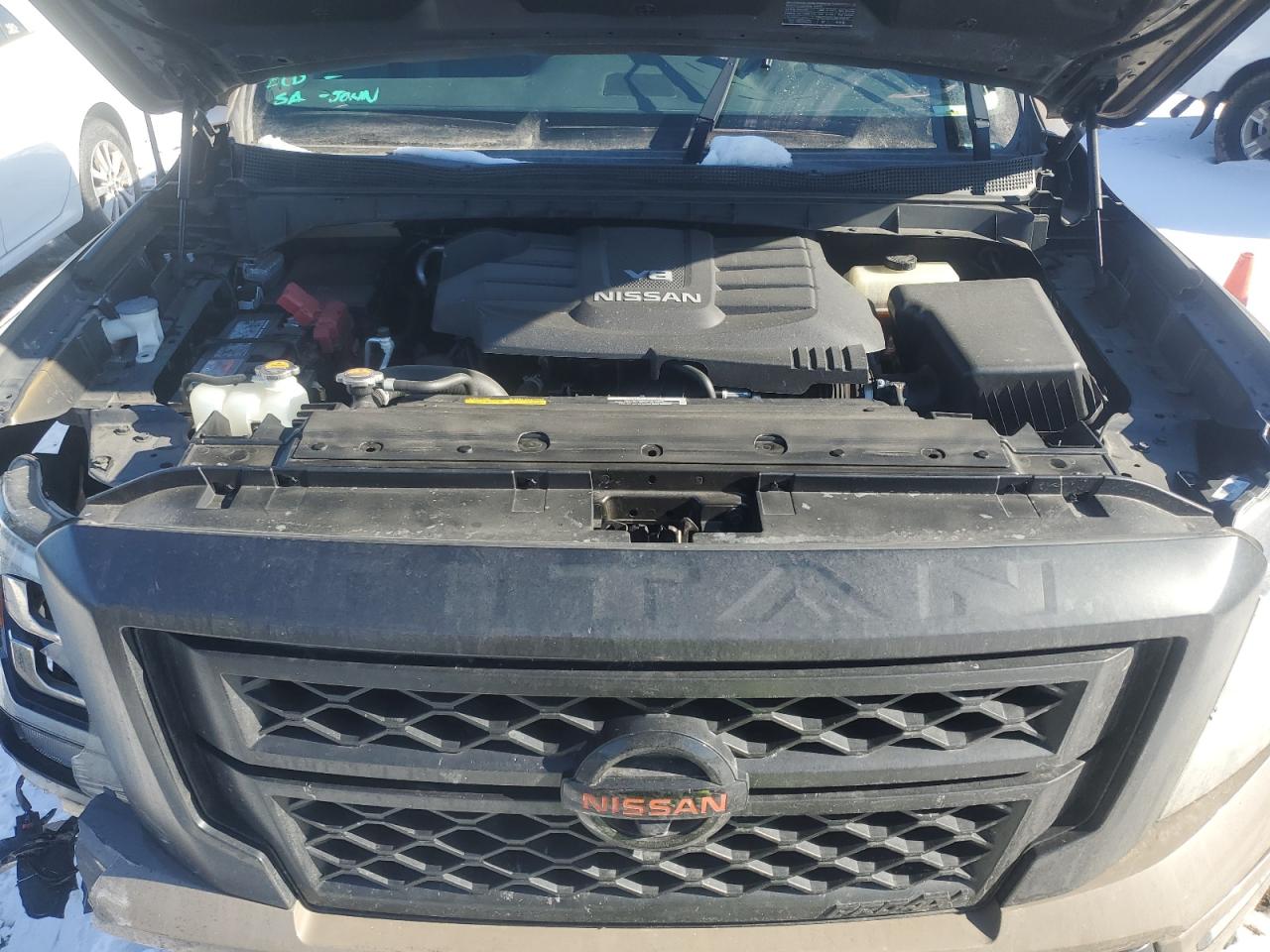 2020 Nissan Titan VIN 1N6AA1ED7LN500020 Copart auction photo, front end damage thumbnail 11