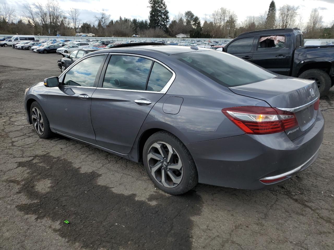 2016 Honda Accord VIN 1HGCR2F0XGA024740 Copart auction photo, front end / side damage thumbnail 2