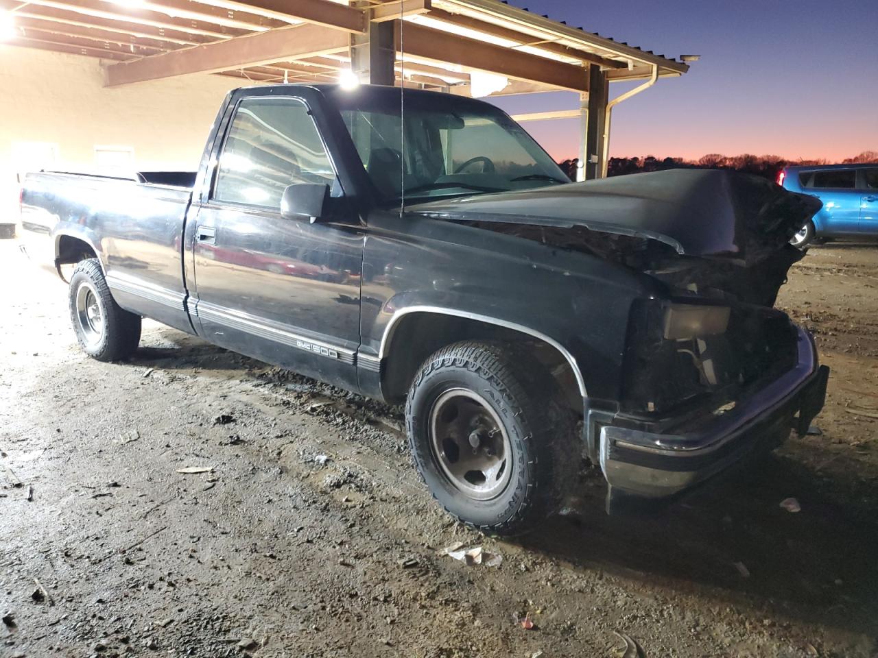 1996 GMC Sierra VIN 1GTEC14M7TZ506957 Copart auction photo, front end damage thumbnail 4