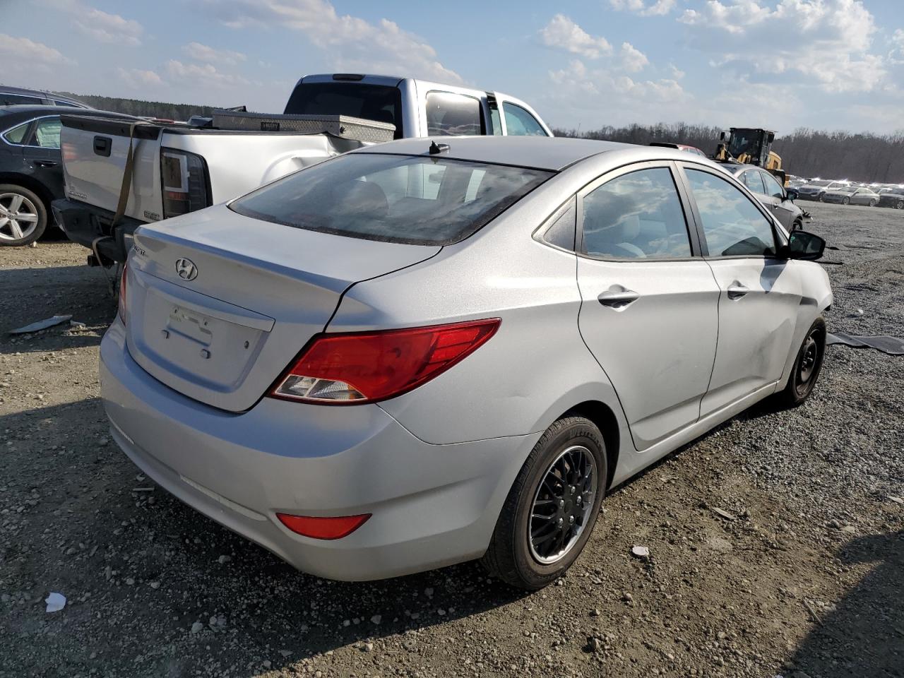 2015 Hyundai Accent VIN KMHCT4AE1FU914535 Copart auction photo, front end damage thumbnail 3